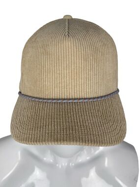Melin Mens XL Hat SnapBack Beige Corduroy Odyssey Hydro Dylan Efron EUC